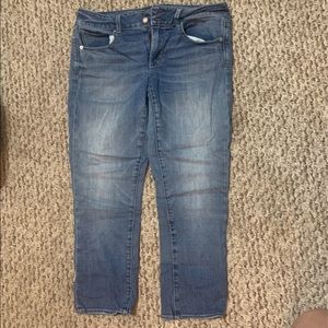 American eagle artist crop jeans